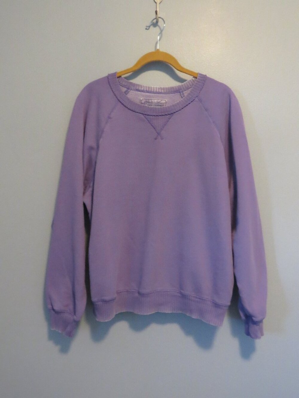 American Eagle Lilac Purple Seriously Lived In Sweatshirt Sz M Cotton Blend